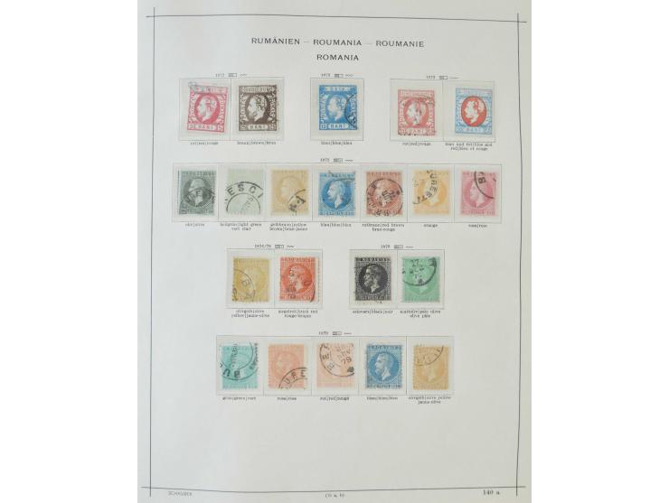 1862/1942, ungebrauchte und gestempelte Sammlung mit guten Sätzen und Blocks im Schaubek-Album