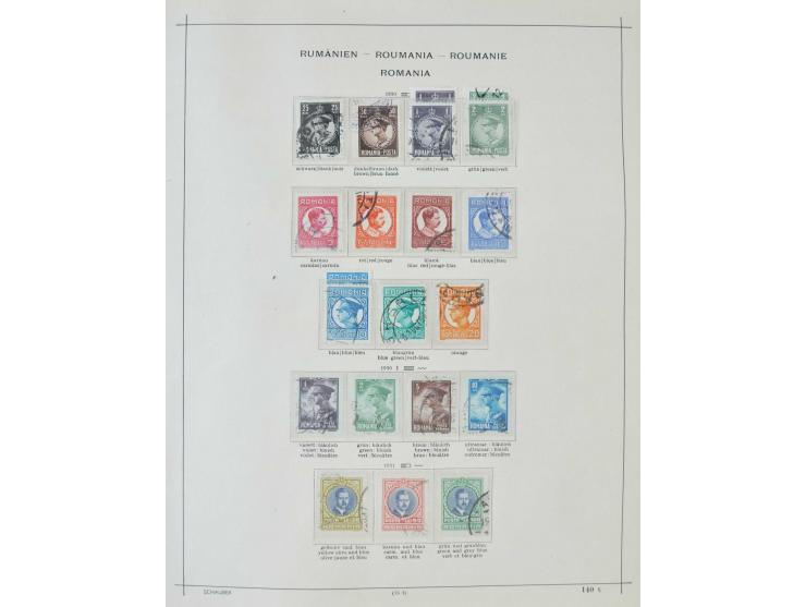 1862/1942, ungebrauchte und gestempelte Sammlung mit guten Sätzen und Blocks im Schaubek-Album