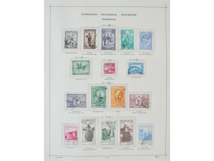 1862/1942, ungebrauchte und gestempelte Sammlung mit guten Sätzen und Blocks im Schaubek-Album