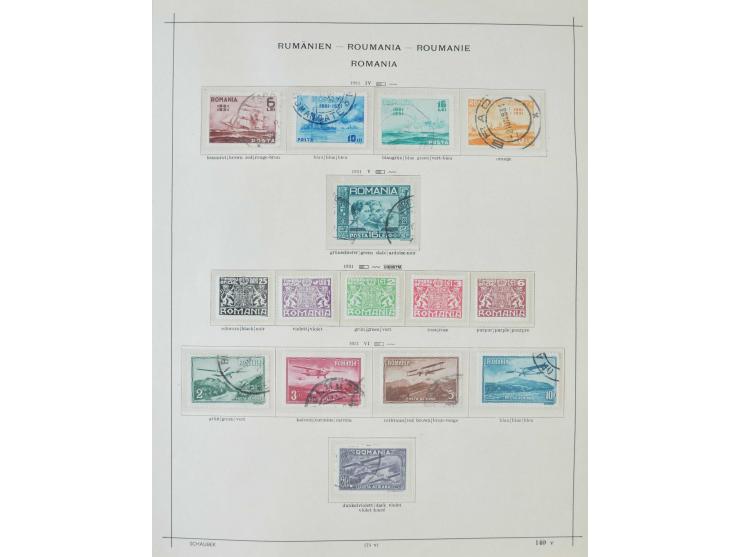 1862/1942, ungebrauchte und gestempelte Sammlung mit guten Sätzen und Blocks im Schaubek-Album