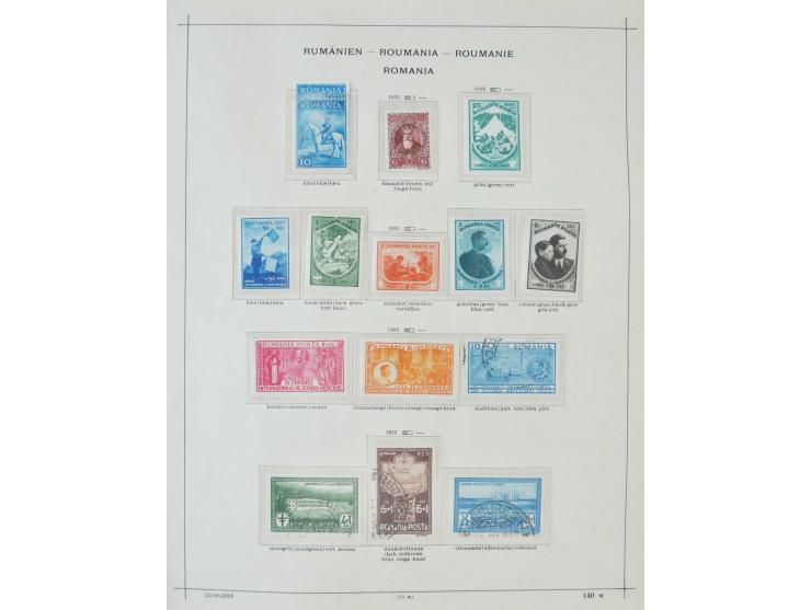 1862/1942, ungebrauchte und gestempelte Sammlung mit guten Sätzen und Blocks im Schaubek-Album