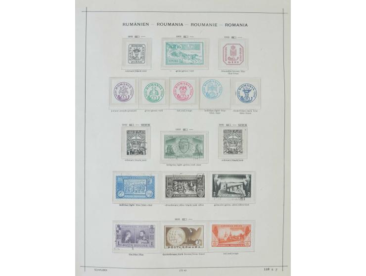 1862/1942, ungebrauchte und gestempelte Sammlung mit guten Sätzen und Blocks im Schaubek-Album