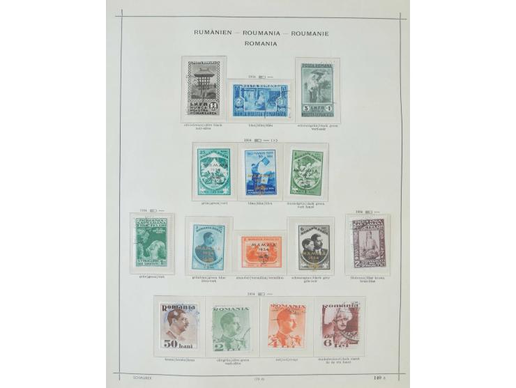 1862/1942, ungebrauchte und gestempelte Sammlung mit guten Sätzen und Blocks im Schaubek-Album