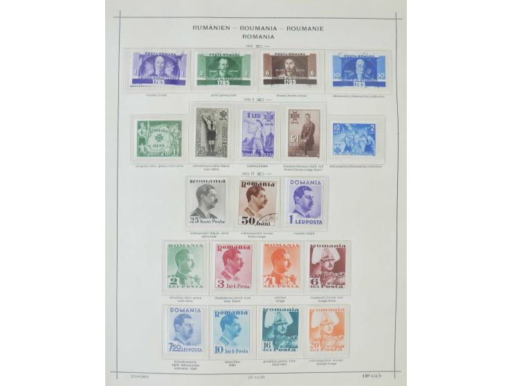 1862/1942, ungebrauchte und gestempelte Sammlung mit guten Sätzen und Blocks im Schaubek-Album
