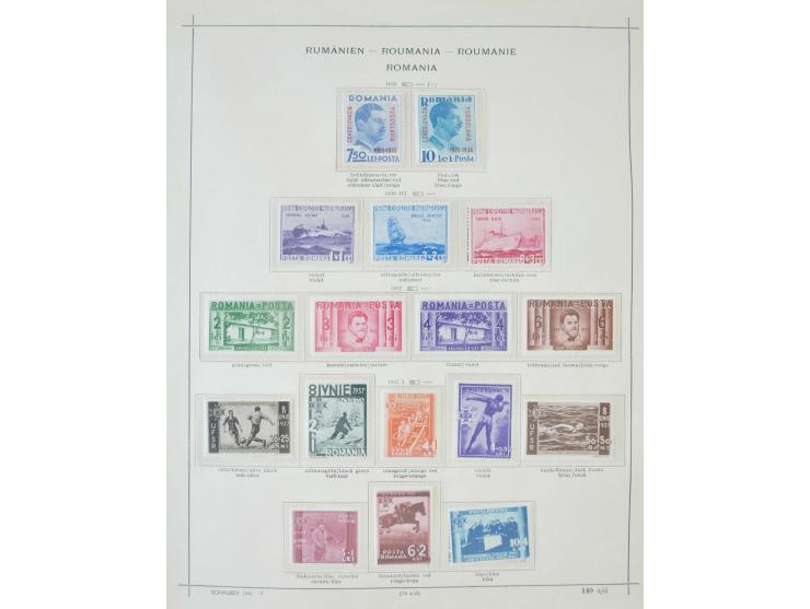 1862/1942, ungebrauchte und gestempelte Sammlung mit guten Sätzen und Blocks im Schaubek-Album