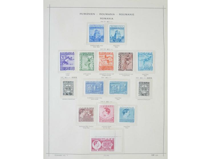 1862/1942, ungebrauchte und gestempelte Sammlung mit guten Sätzen und Blocks im Schaubek-Album