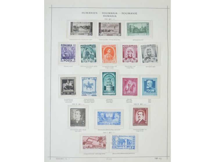 1862/1942, ungebrauchte und gestempelte Sammlung mit guten Sätzen und Blocks im Schaubek-Album