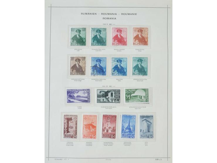1862/1942, ungebrauchte und gestempelte Sammlung mit guten Sätzen und Blocks im Schaubek-Album