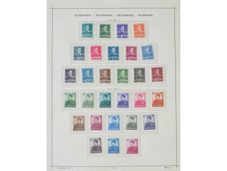 1862/1942, ungebrauchte und gestempelte Sammlung mit guten Sätzen und Blocks im Schaubek-Album