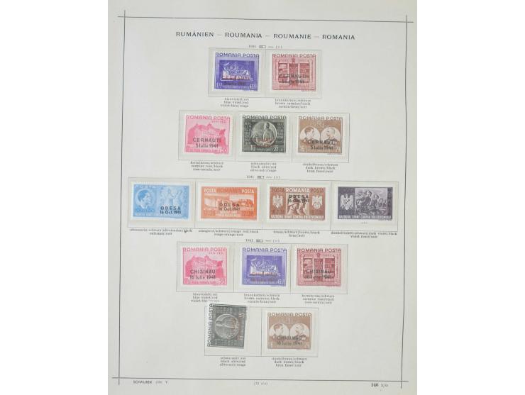 1862/1942, ungebrauchte und gestempelte Sammlung mit guten Sätzen und Blocks im Schaubek-Album