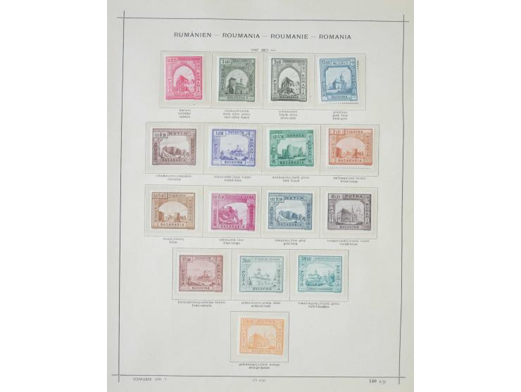 1862/1942, ungebrauchte und gestempelte Sammlung mit guten Sätzen und Blocks im Schaubek-Album