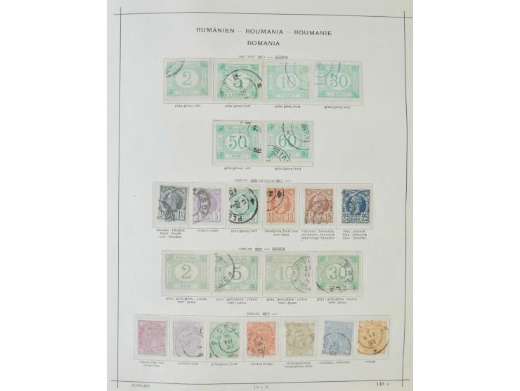 1862/1942, ungebrauchte und gestempelte Sammlung mit guten Sätzen und Blocks im Schaubek-Album