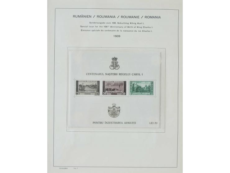 1862/1942, ungebrauchte und gestempelte Sammlung mit guten Sätzen und Blocks im Schaubek-Album