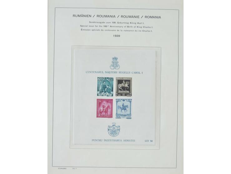 1862/1942, ungebrauchte und gestempelte Sammlung mit guten Sätzen und Blocks im Schaubek-Album