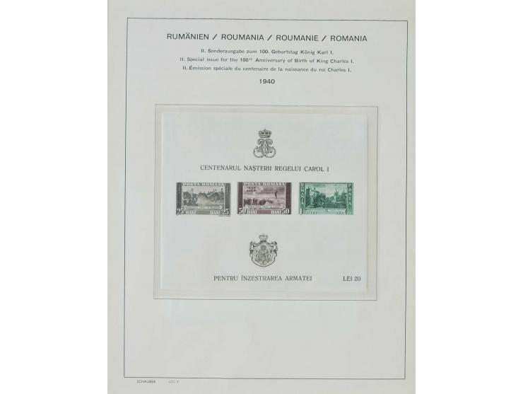 1862/1942, ungebrauchte und gestempelte Sammlung mit guten Sätzen und Blocks im Schaubek-Album