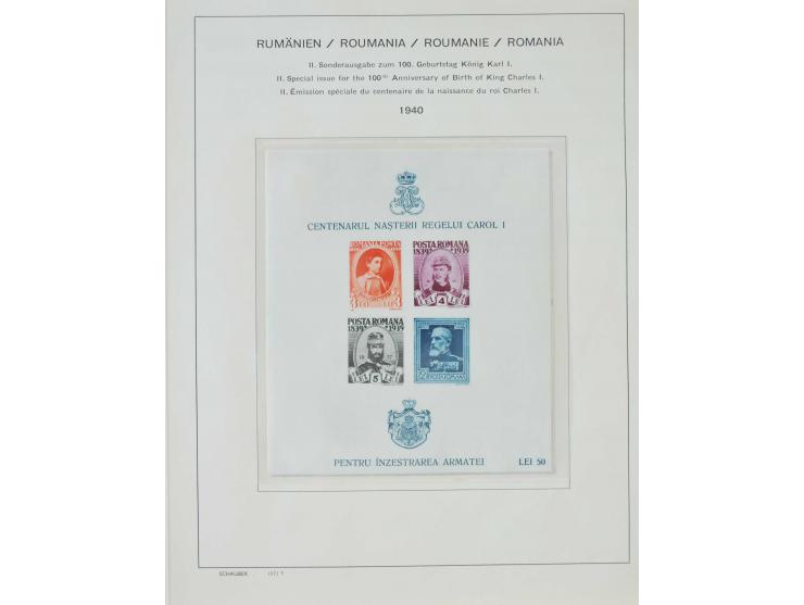 1862/1942, ungebrauchte und gestempelte Sammlung mit guten Sätzen und Blocks im Schaubek-Album