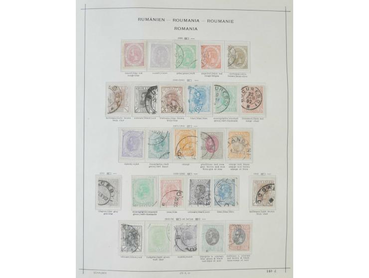 1862/1942, ungebrauchte und gestempelte Sammlung mit guten Sätzen und Blocks im Schaubek-Album