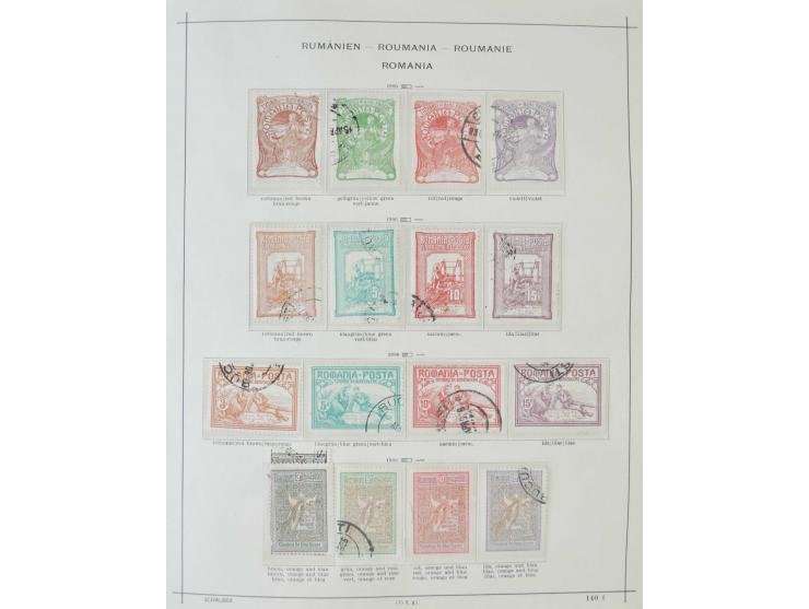 1862/1942, ungebrauchte und gestempelte Sammlung mit guten Sätzen und Blocks im Schaubek-Album