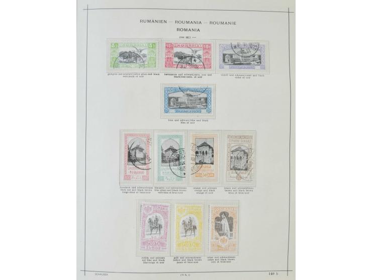 1862/1942, ungebrauchte und gestempelte Sammlung mit guten Sätzen und Blocks im Schaubek-Album