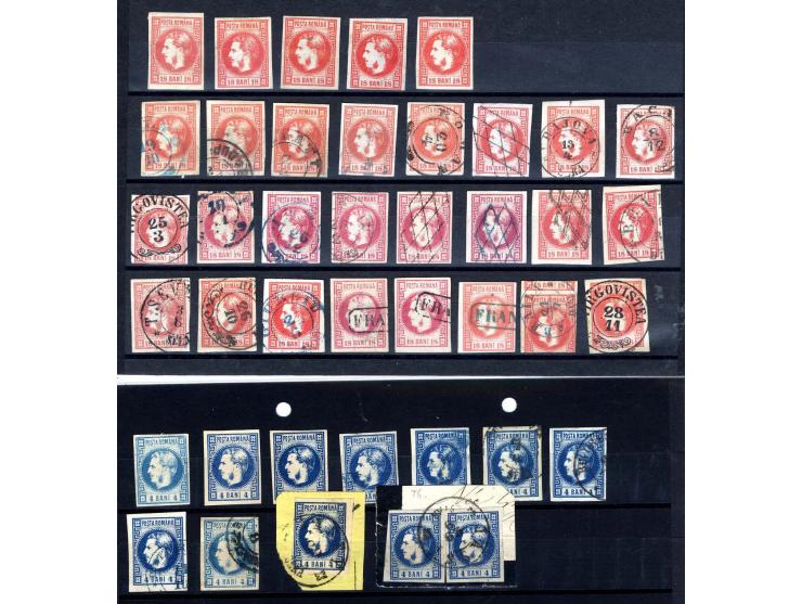 1868, ungebrauchte Partie, dabei Farbnuancen, Einheiten, Briefstücke etc., schönes Los