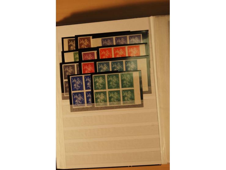 1922/40, postfrische und wenig ungebrauchte Sammlung ungezähnter Ausgaben mit teils im Michel nicht gelisteten; dabei viele E