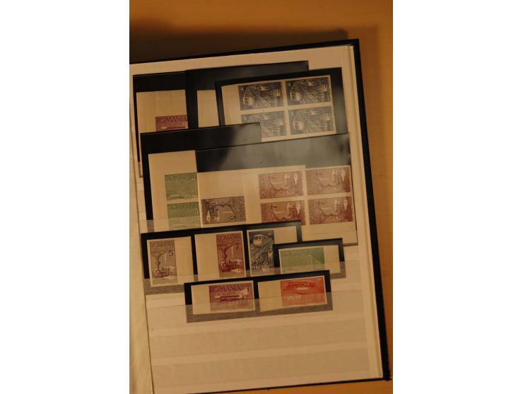 1922/40, postfrische und wenig ungebrauchte Sammlung ungezähnter Ausgaben mit teils im Michel nicht gelisteten; dabei viele E