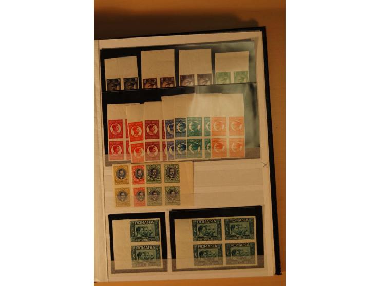 1922/40, postfrische und wenig ungebrauchte Sammlung ungezähnter Ausgaben mit teils im Michel nicht gelisteten; dabei viele E