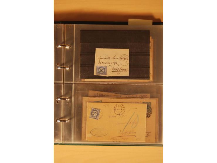PORTOMARKEN: 1878/1938 (ca.), Sammlung Nachporto mit 113 Briefen und Karten, dabei eine Fülle von interessanten Stücken, ganz