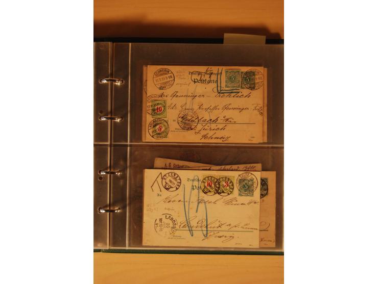 PORTOMARKEN: 1878/1938 (ca.), Sammlung Nachporto mit 113 Briefen und Karten, dabei eine Fülle von interessanten Stücken, ganz