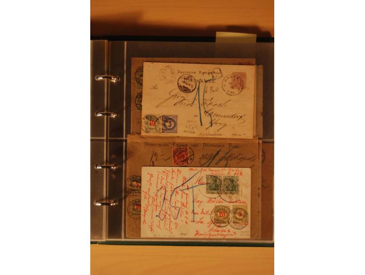 PORTOMARKEN: 1878/1938 (ca.), Sammlung Nachporto mit 113 Briefen und Karten, dabei eine Fülle von interessanten Stücken, ganz