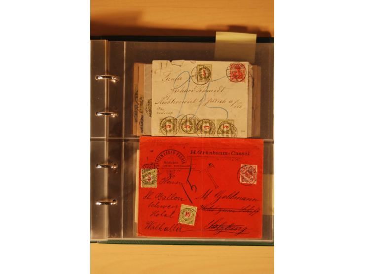 PORTOMARKEN: 1878/1938 (ca.), Sammlung Nachporto mit 113 Briefen und Karten, dabei eine Fülle von interessanten Stücken, ganz