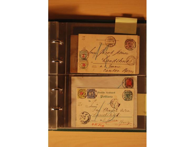 PORTOMARKEN: 1878/1938 (ca.), Sammlung Nachporto mit 113 Briefen und Karten, dabei eine Fülle von interessanten Stücken, ganz