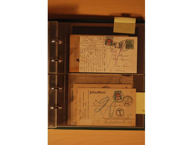 PORTOMARKEN: 1878/1938 (ca.), Sammlung Nachporto mit 113 Briefen und Karten, dabei eine Fülle von interessanten Stücken, ganz