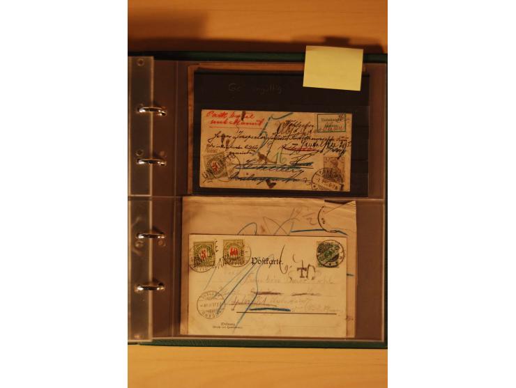 PORTOMARKEN: 1878/1938 (ca.), Sammlung Nachporto mit 113 Briefen und Karten, dabei eine Fülle von interessanten Stücken, ganz