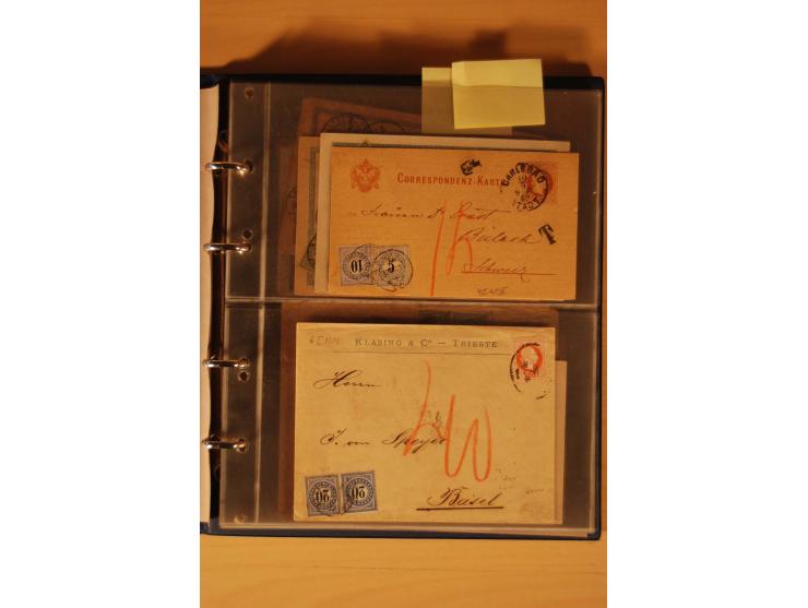 PORTOMARKEN: 1878/1938 (ca.), Sammlung Nachporto mit 113 Briefen und Karten, dabei eine Fülle von interessanten Stücken, ganz