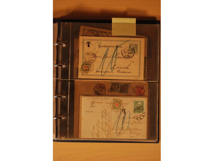PORTOMARKEN: 1878/1938 (ca.), Sammlung Nachporto mit 113 Briefen und Karten, dabei eine Fülle von interessanten Stücken, ganz
