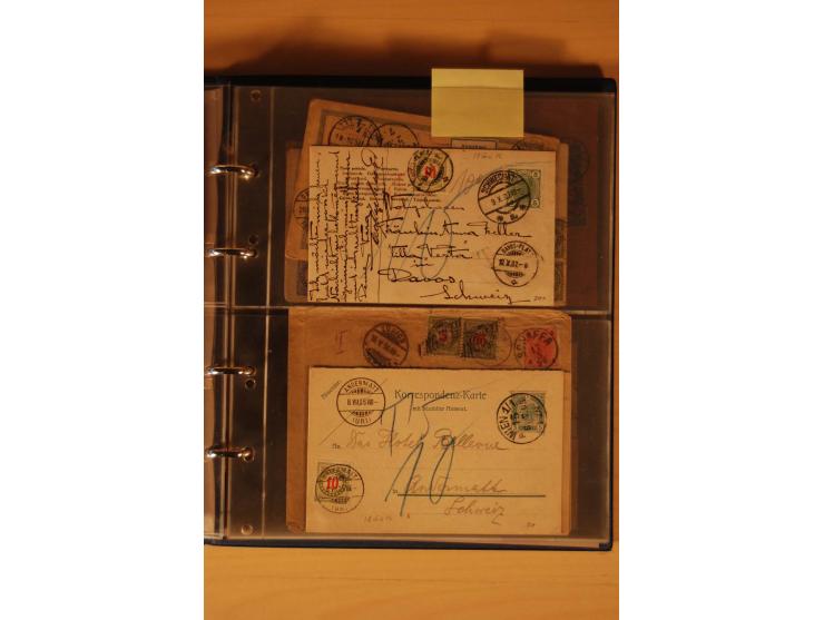 PORTOMARKEN: 1878/1938 (ca.), Sammlung Nachporto mit 113 Briefen und Karten, dabei eine Fülle von interessanten Stücken, ganz