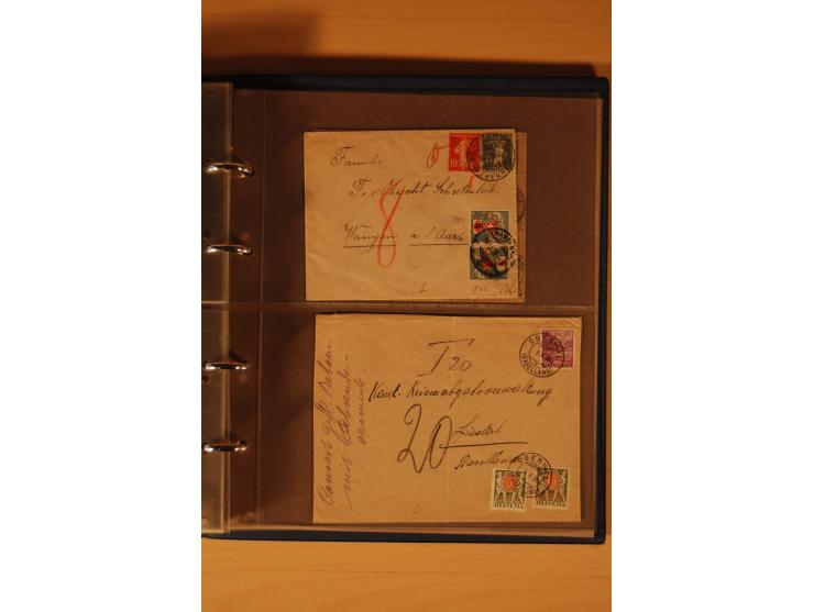 PORTOMARKEN: 1878/1938 (ca.), Sammlung Nachporto mit 113 Briefen und Karten, dabei eine Fülle von interessanten Stücken, ganz