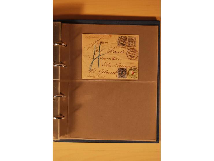 PORTOMARKEN: 1878/1938 (ca.), Sammlung Nachporto mit 113 Briefen und Karten, dabei eine Fülle von interessanten Stücken, ganz