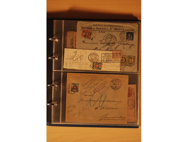 PORTOMARKEN: 1878/1938 (ca.), Sammlung Nachporto mit 113 Briefen und Karten, dabei eine Fülle von interessanten Stücken, ganz