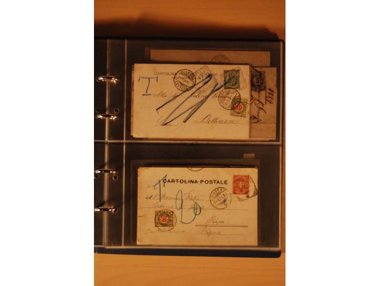 PORTOMARKEN: 1878/1938 (ca.), Sammlung Nachporto mit 113 Briefen und Karten, dabei eine Fülle von interessanten Stücken, ganz