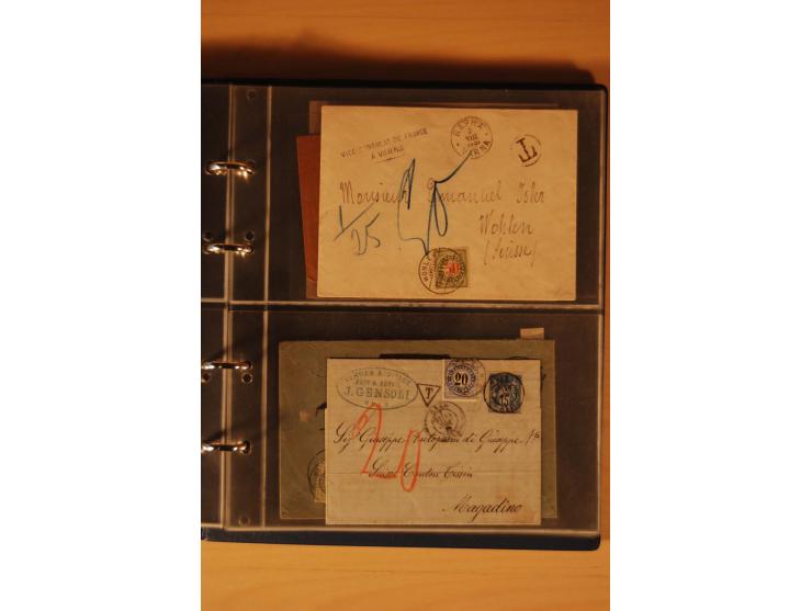 PORTOMARKEN: 1878/1938 (ca.), Sammlung Nachporto mit 113 Briefen und Karten, dabei eine Fülle von interessanten Stücken, ganz