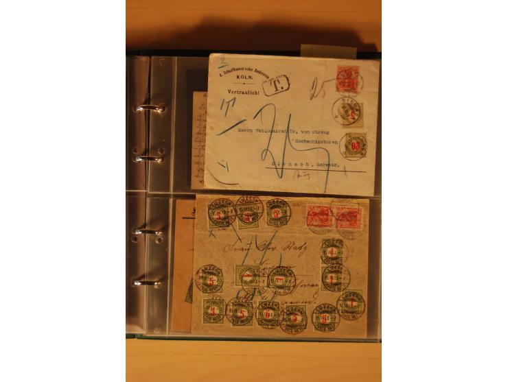 PORTOMARKEN: 1878/1938 (ca.), Sammlung Nachporto mit 113 Briefen und Karten, dabei eine Fülle von interessanten Stücken, ganz