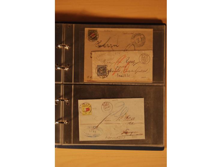 PORTOMARKEN: 1878/1938 (ca.), Sammlung Nachporto mit 113 Briefen und Karten, dabei eine Fülle von interessanten Stücken, ganz