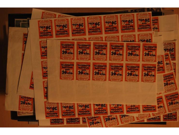 1938/52 (ca.), postfrischer kleiner Lagerbestand, meist gute Ausgaben und Blocks in größeren Mengen zwischen 20 und 100 Stück