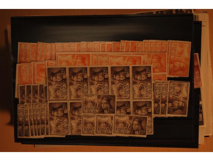 1938/52 (ca.), postfrischer kleiner Lagerbestand, meist gute Ausgaben und Blocks in größeren Mengen zwischen 20 und 100 Stück