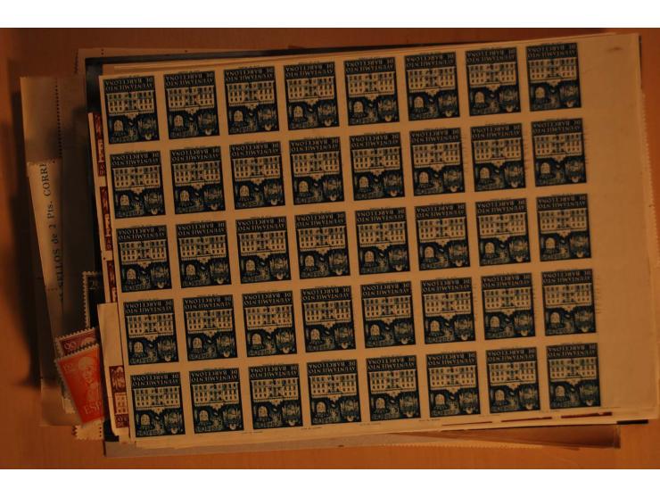 1938/52 (ca.), postfrischer kleiner Lagerbestand, meist gute Ausgaben und Blocks in größeren Mengen zwischen 20 und 100 Stück