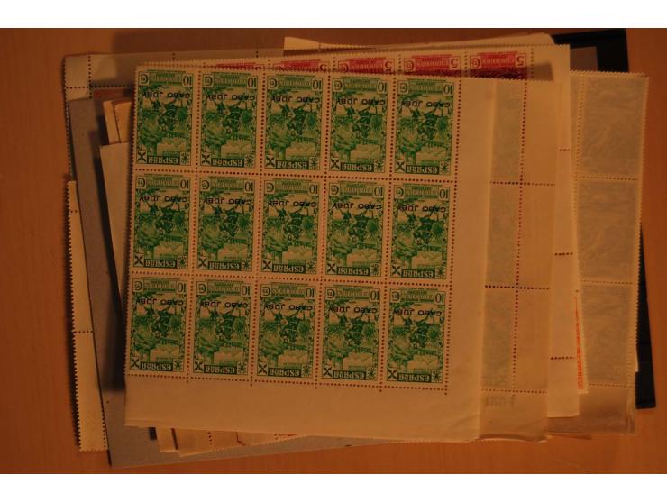 1938/52 (ca.), postfrischer kleiner Lagerbestand, meist gute Ausgaben und Blocks in größeren Mengen zwischen 20 und 100 Stück