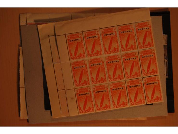 1938/52 (ca.), postfrischer kleiner Lagerbestand, meist gute Ausgaben und Blocks in größeren Mengen zwischen 20 und 100 Stück