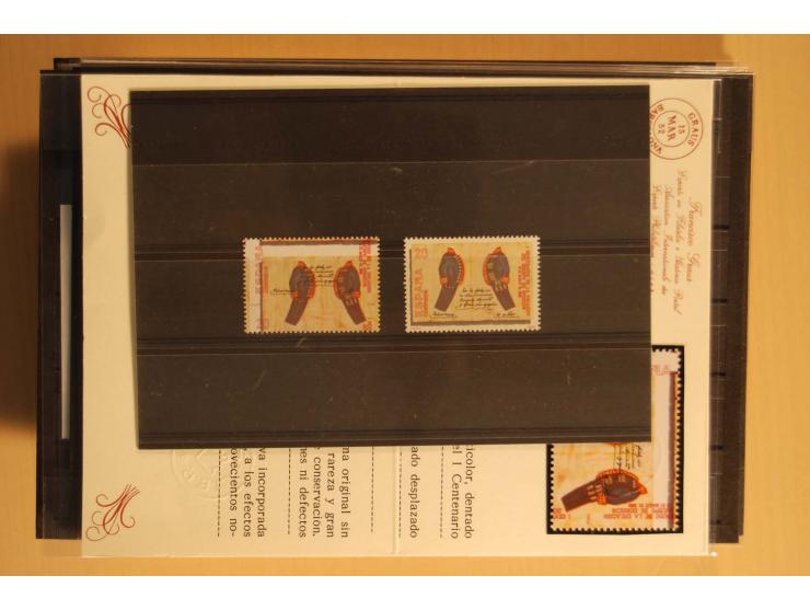 1981/89, postfrische Partie Abarten, vielfach mit Fotoattest Graus